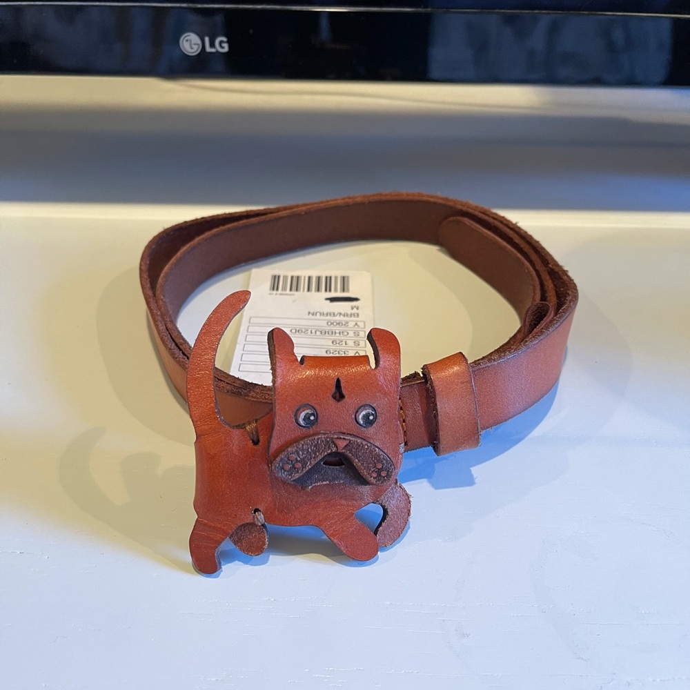 BNWT Anthropologie French Bulldog Belt